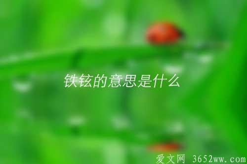 铁铉的意思是什么|铁铉的拼音怎么读