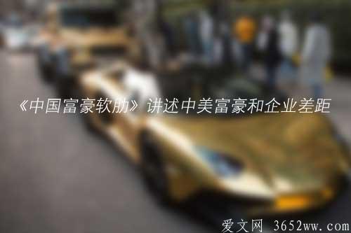 《中国富豪软肋》讲述中美富豪和企业差距