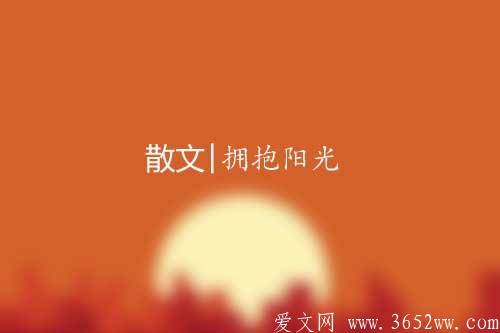 散文|拥抱阳光3652ww.com