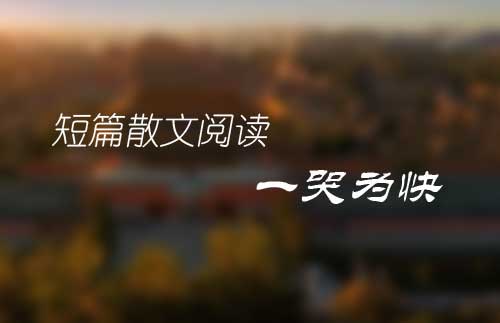 短篇散文阅读《一哭为快》