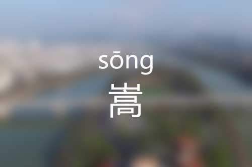 嵩怎么读|嵩字正确拼音怎么读|嵩字意思是什么