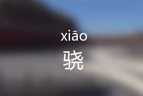 骁怎么读|骁的意思是什么|骁的拼音怎么读