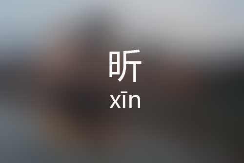 昕怎么读|昕字是什么意思|昕字正确拼音