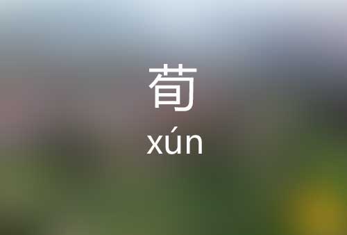 荀怎么读|荀字是什么意思|荀字标准拼音